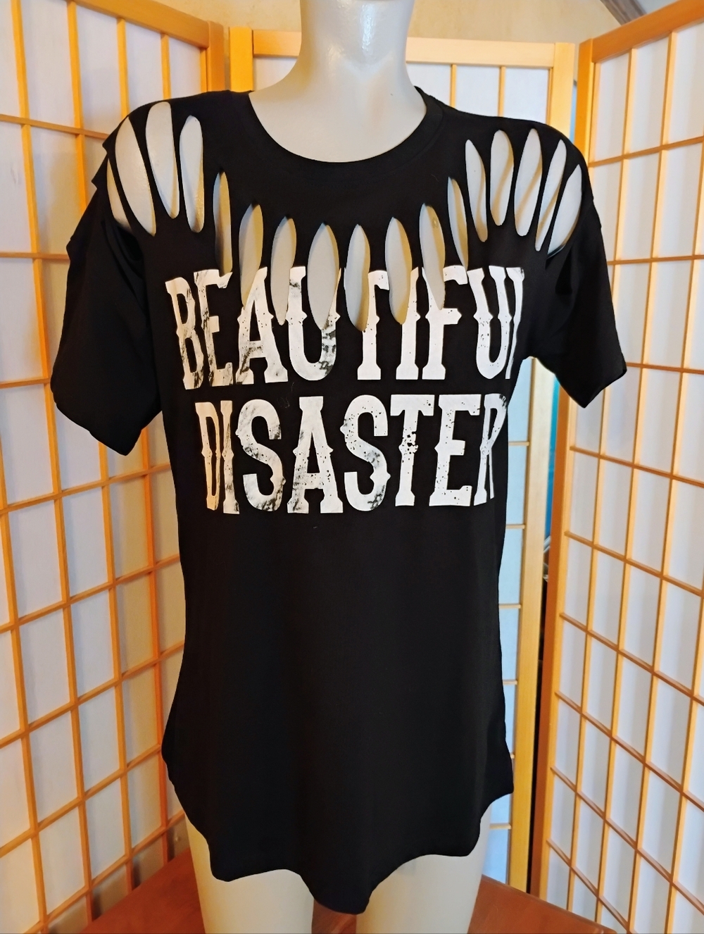 Beautiful Disaster T Shirt, Lg